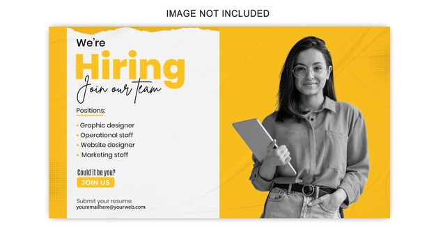 PSD psd hiring announcement banner template