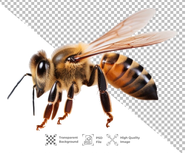 PSD Honey Bee animal isolated