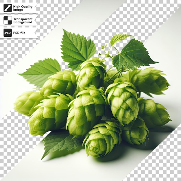 Psd hop cones on transparent background