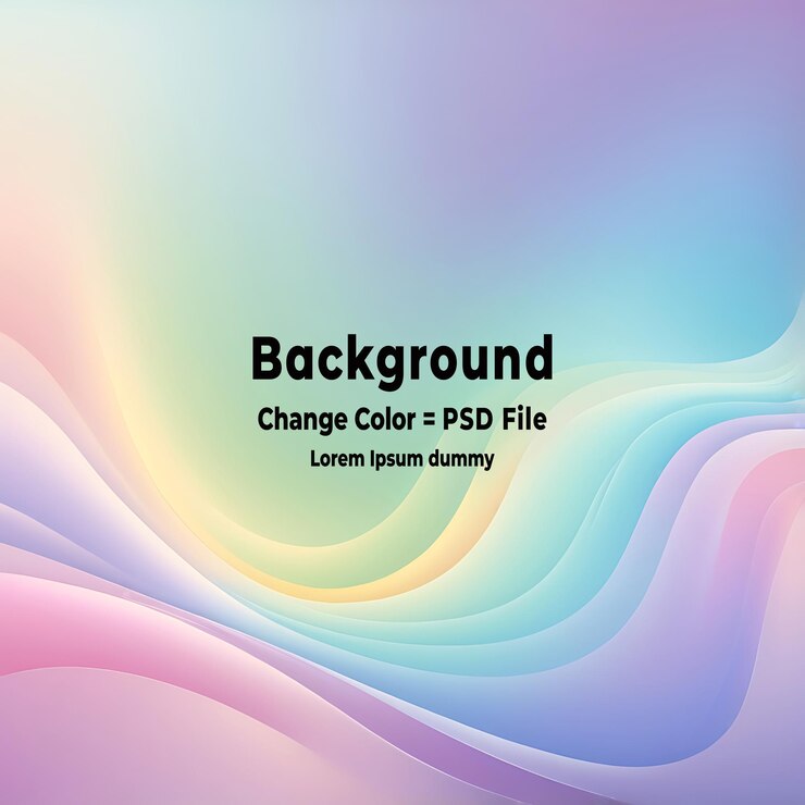 PSD psd horizontal abstract pastel holographic texture design for pattern and background