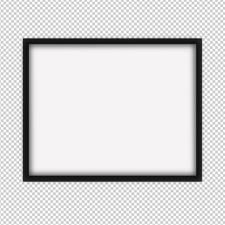 PSD psd horizontal picture frame mockup