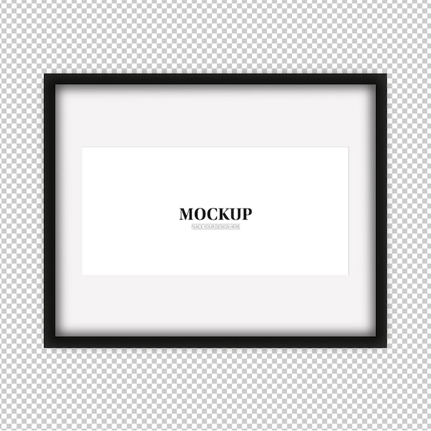 PSD Horizontale fotoframe mockup