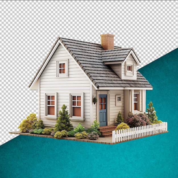 PSD psd house clipart on transparent background