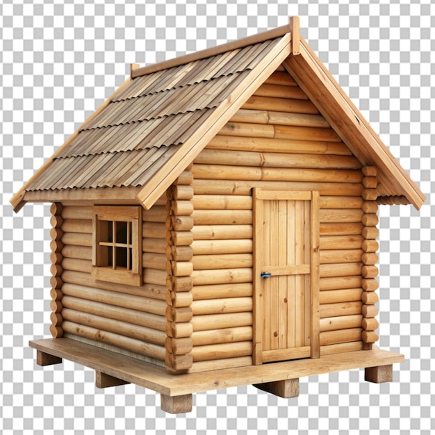 Psd of a hut home on transparent background