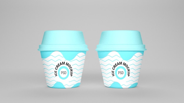 Psd ice cream mockup