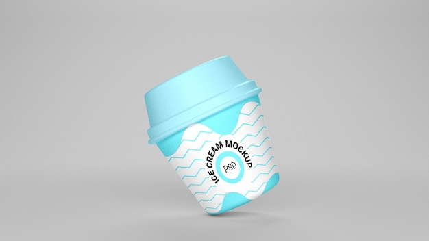 Psd ice cream mockup