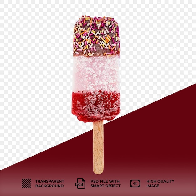 PSD psd icecream lolly on transparent background