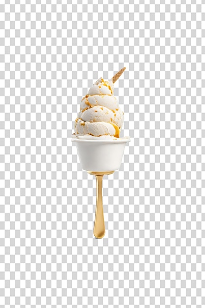 PSD psd un iconico gelato al cono di waffle