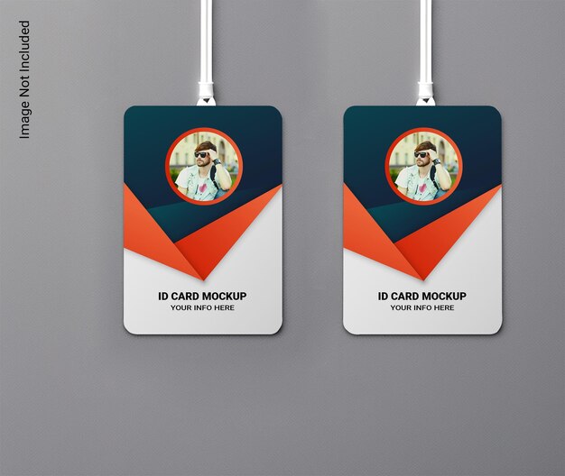 PSD id card mockup