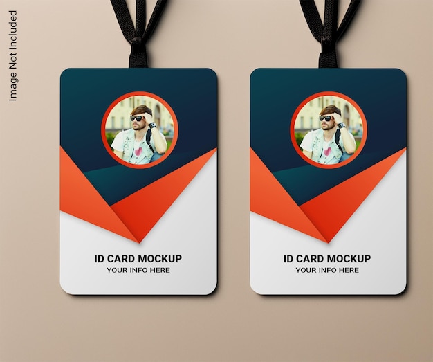 PSD psd id card mockup