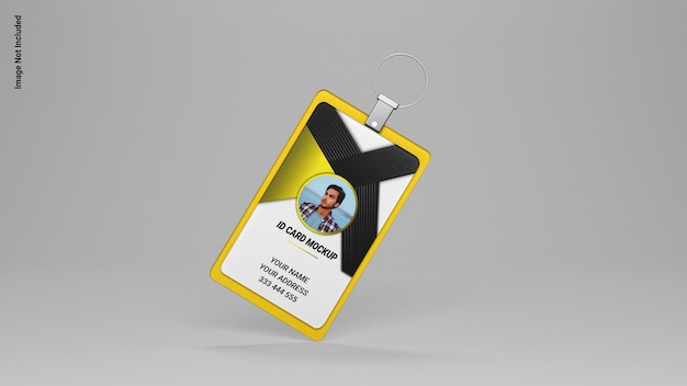 PSD psd id card mockup