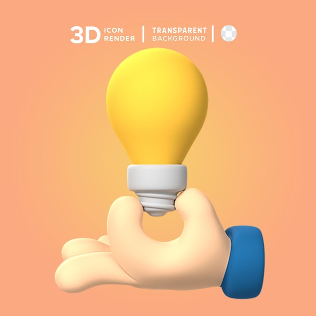 Psd ideation 3d illustration