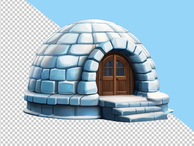 Psd of a igloo on transparent background