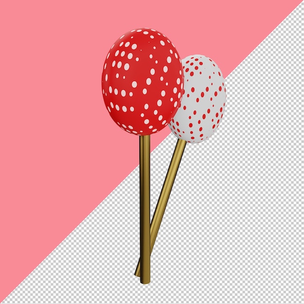 PSD psd illustartion of red and white candy