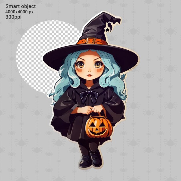 PSD ハロウィンステッカーのpsdイラスト