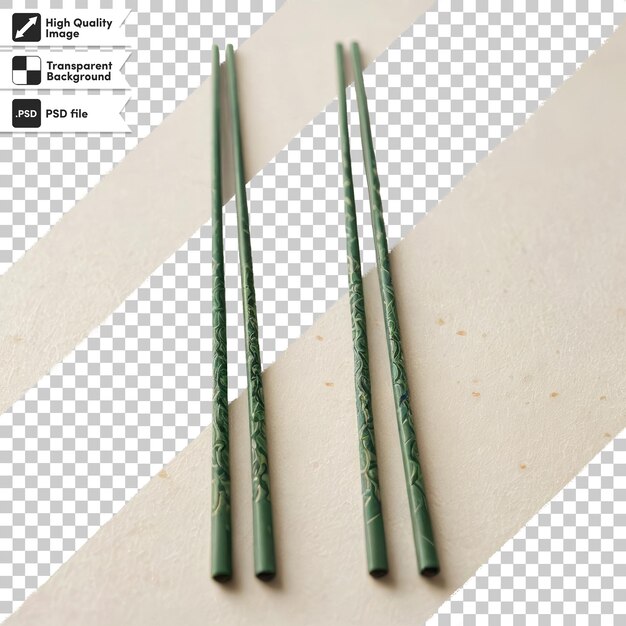 PSD psd incense sticks on transparent background with editable mask layer