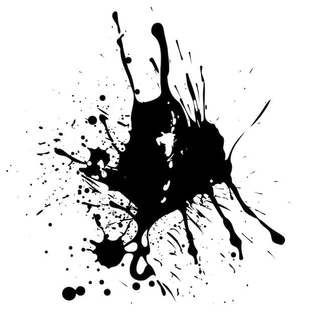 Psd Ink Splatter na przezroczystym tle