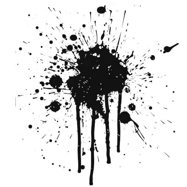 Psd Ink Splatter on transparent background