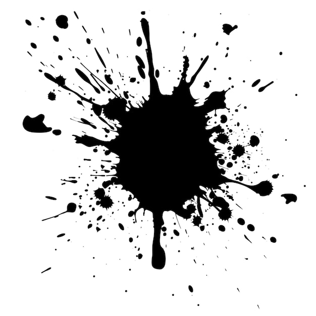 psd ink splatter on transparent background