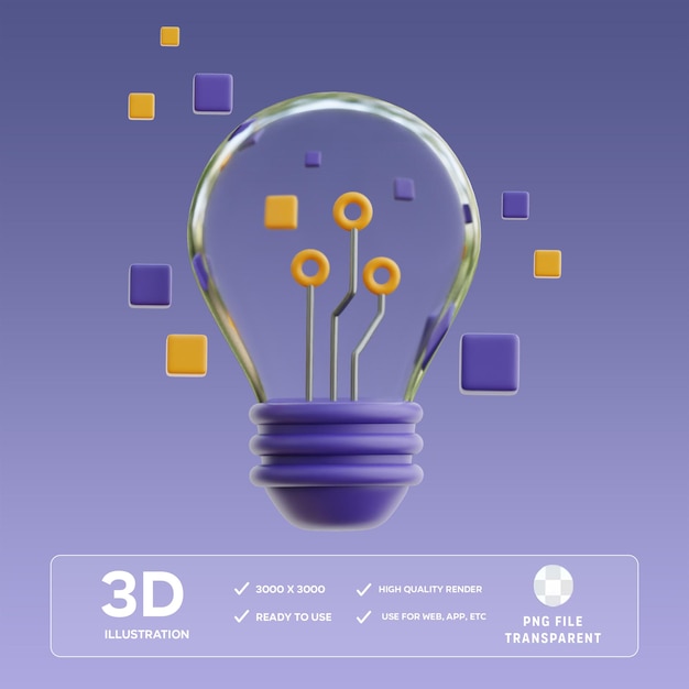 PSD-innovaties 3D-illustratie