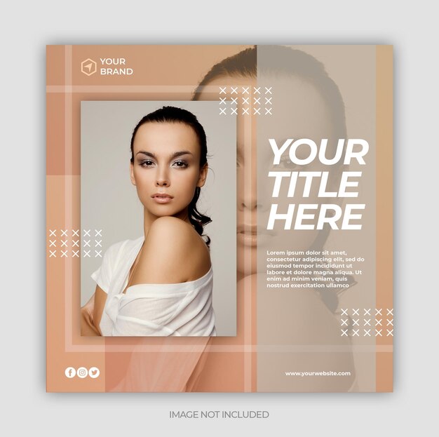 PSD psd instagram and facebook post banner template