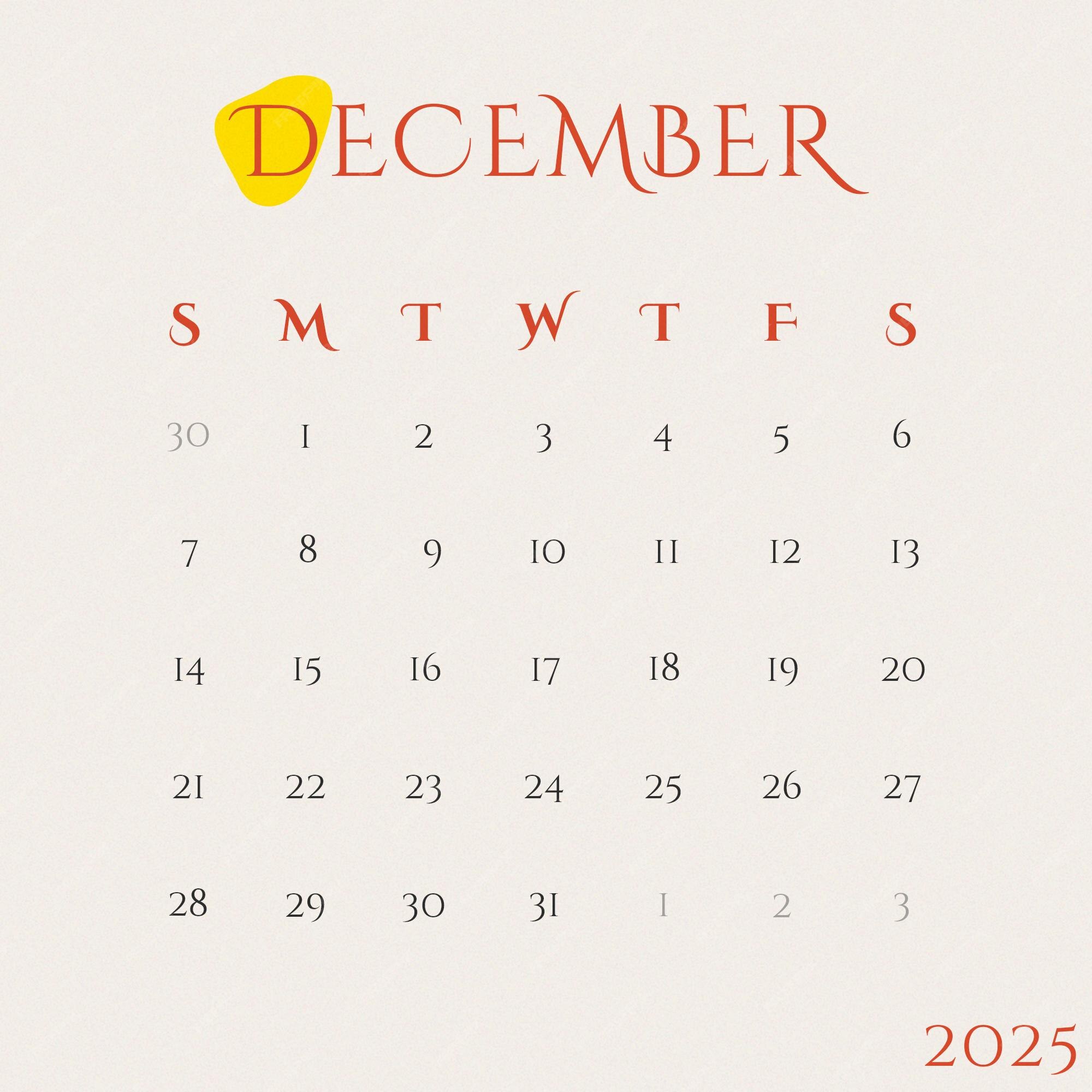 Premium PSD Psd instagram post december 2025 desk calendar template and annual wall planner