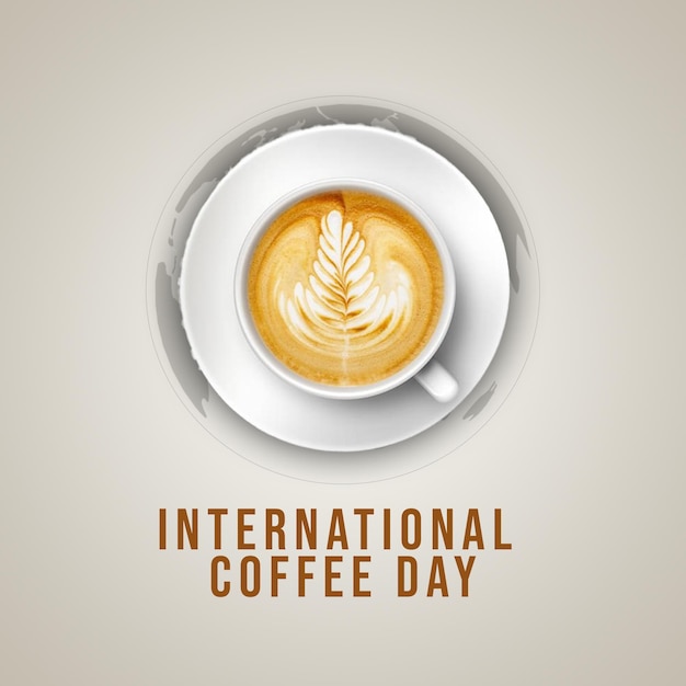 PSD psd international coffee day social media post