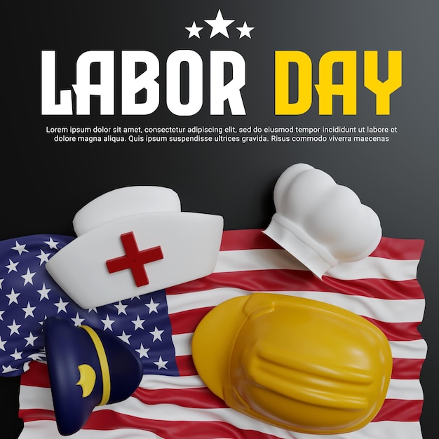 PSD psd international labor day celebration background template