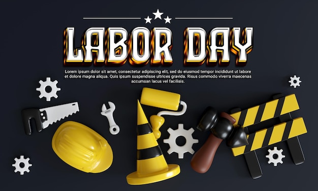 PSD psd international labor day celebration background template