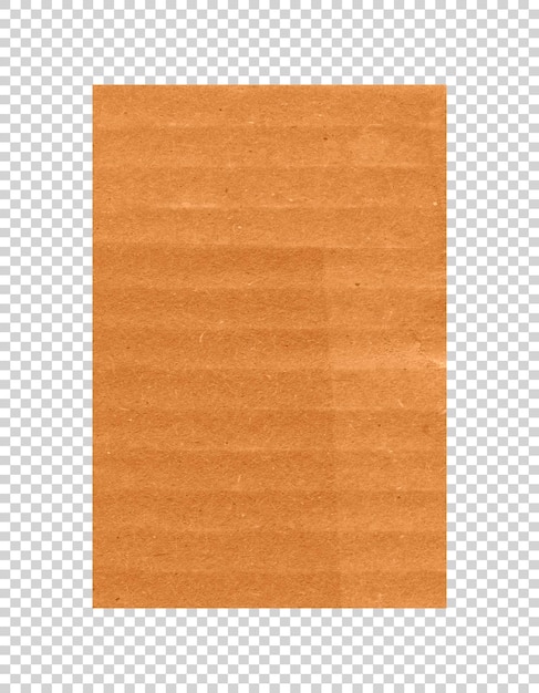 PSD psd isolated cardboard texture on transparent background