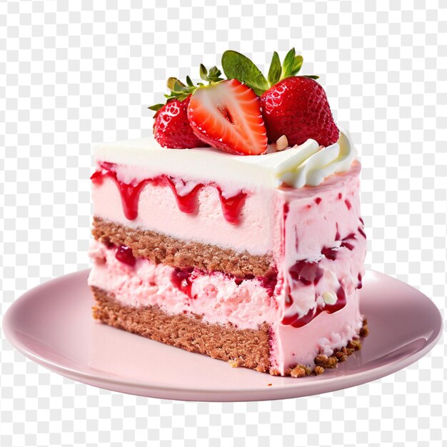 PSD psd isolated strawberry cake