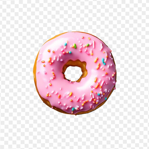 PSD psd isolated strawberry donut