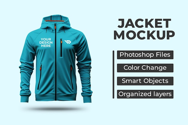 PSD psd jacket mockup