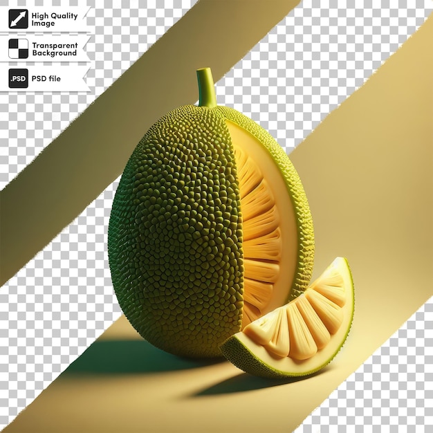 Psd jackfruit on transparent background