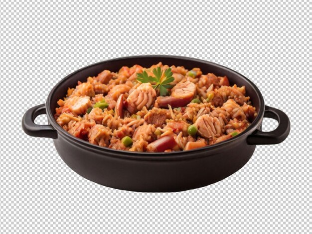 PSD psd of a jambalaya on transparent background