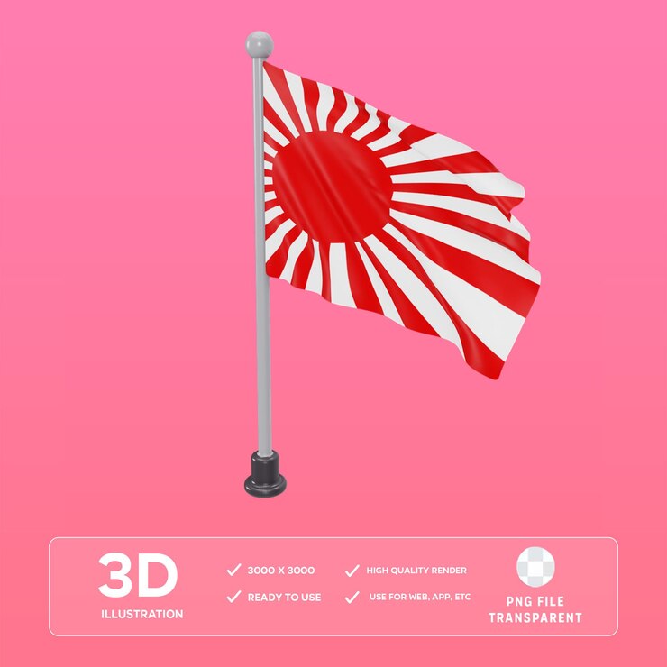 PSD psd 일본 발 3d 일러스트레이션