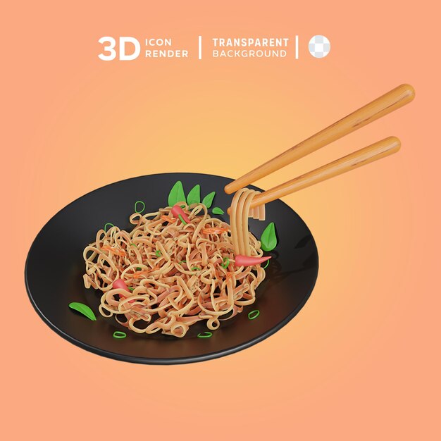 Psd japchae 3d иллюстрация