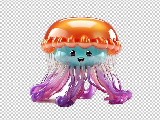 PSD psd di una medusa su uno sfondo trasparente