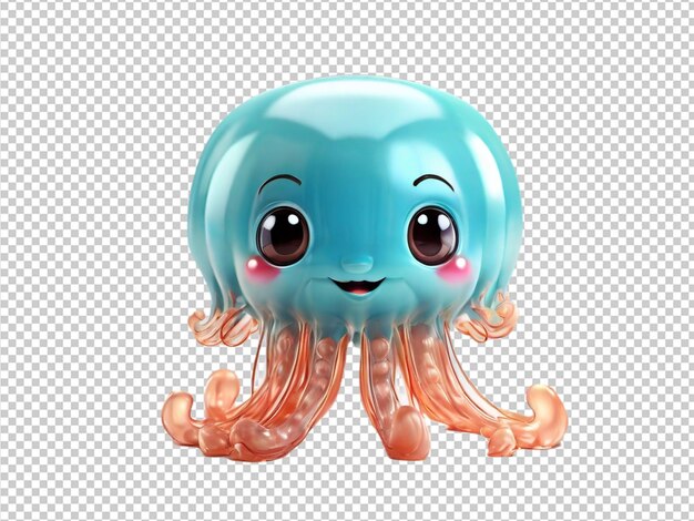 PSD psd of a jelly fish on transparent background