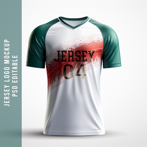 Psd jersey soccer tshirt mockup