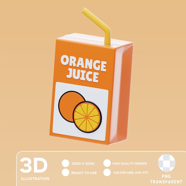 PSD psd juice 3d illustration