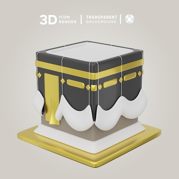 Illustrazione 3d della kaaba