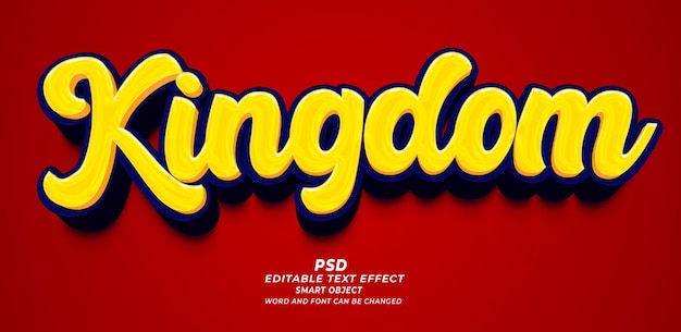 PSD psd kingdomeditable text effect photoshop-sjabloon voor tekst-effecten