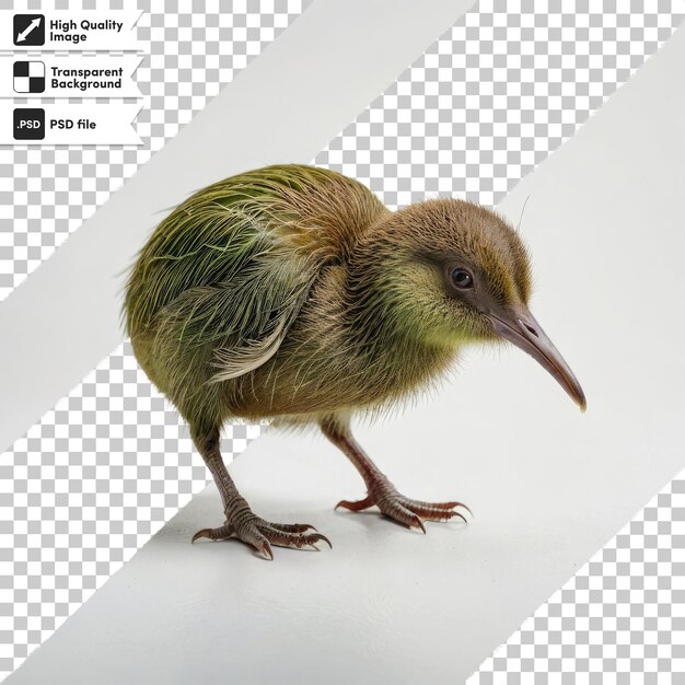 PSD psd kiwi bird on transparent background with editable mask layer