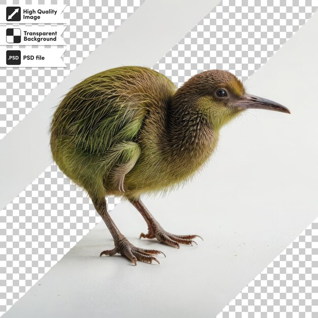 PSD psd kiwi bird on transparent background with editable mask layer