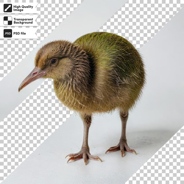 PSD psd kiwi bird on transparent background with editable mask layer