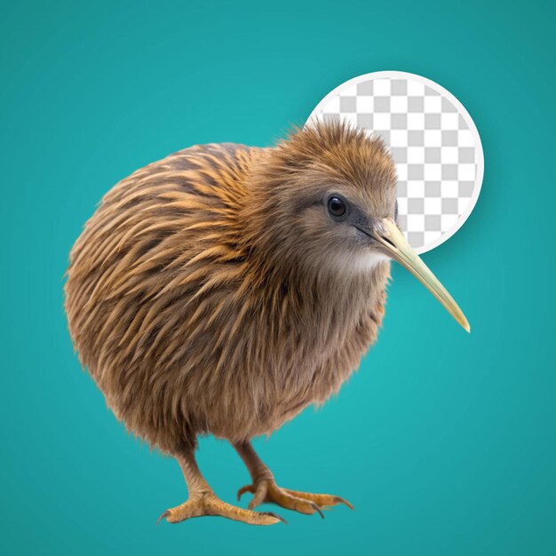 PSD psd kiwi bird on transparent background with editable mask layer