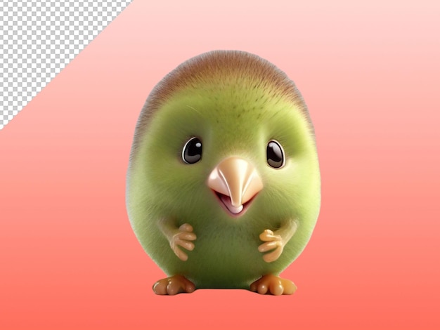 PSD psd of a kiwi bird on transparent background