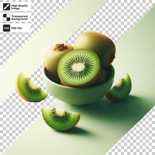 PSD psd kiwi fruit on transparent background