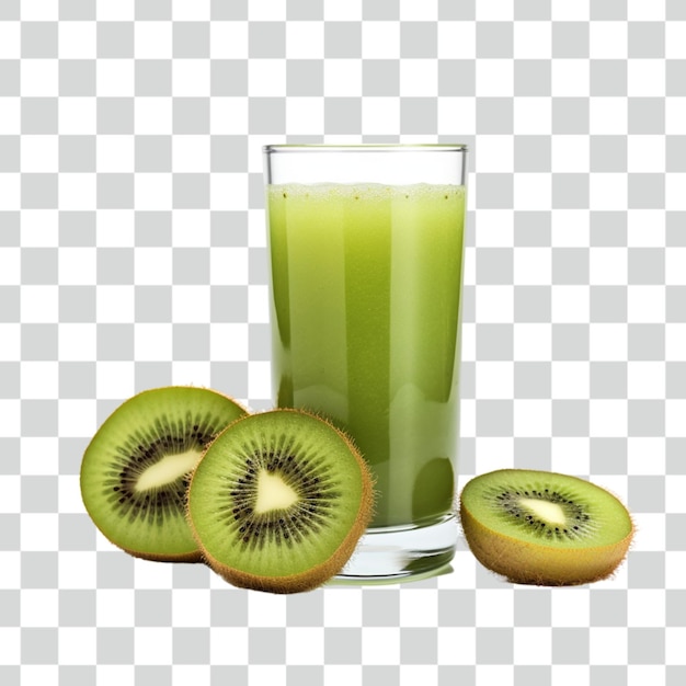 Sfondo trasparente di succo di kiwi psd